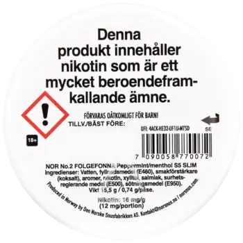 NOR Peppermint 12 mg