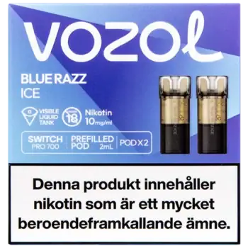 VOZOL Pod Blue Razz Ice 10 mg