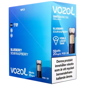 VOZOL Pod Blueberry Sour Raspberry 20 mg