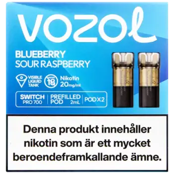 VOZOL Pod Blueberry Sour Raspberry 20 mg
