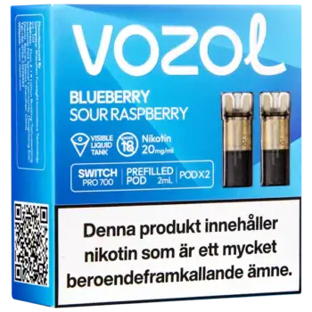 VOZOL Pod Blueberry Sour Raspberry 20 mg
