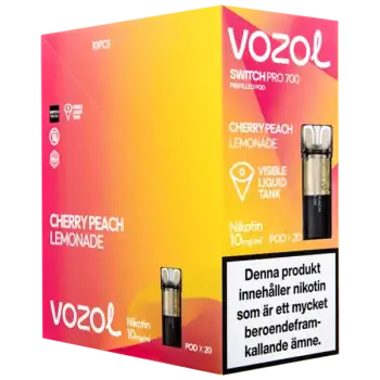 VOZOL Pod Cherry Peach Lemon 10 mg