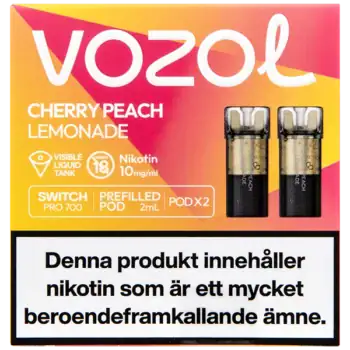 VOZOL Pod Cherry Peach Lemon 10 mg