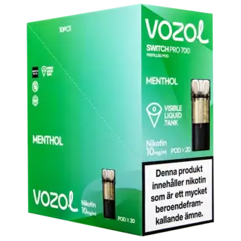 VOZOL Pod Menthol 10 mg
