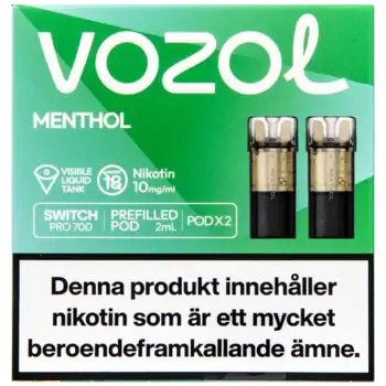 VOZOL Pod Menthol 10 mg