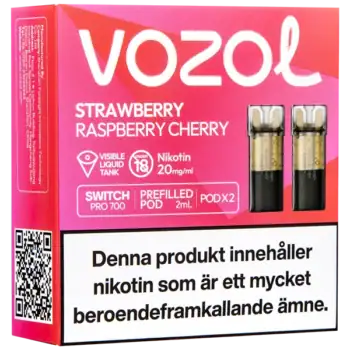 VOZOL Pod Strawberry Raspberry Cherry 20 mg