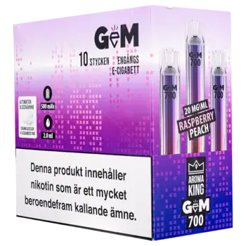 Aroma King Gem Bar Raspberry Peach 20 mg