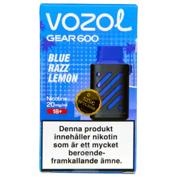 VOZOL Gear 600 Blue Razz Lemon 20 mg