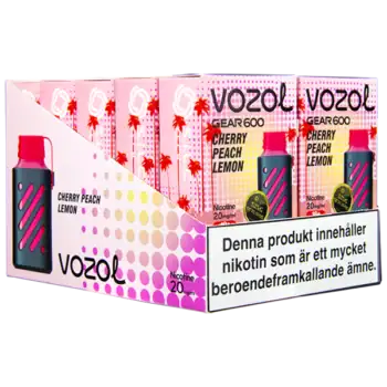 VOZOL Gear 600 Cherry Peach Lemon 20 mg