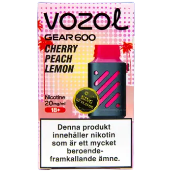 VOZOL Gear 600 Cherry Peach Lemon 20 mg