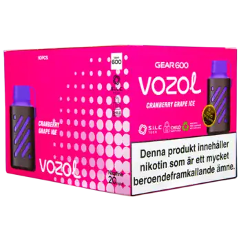VOZOL Gear 600 Cranberry Grape Ice 20 mg