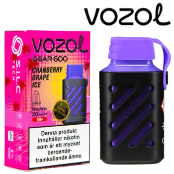 VOZOL Gear 600 Cranberry Grape Ice 20 mg
