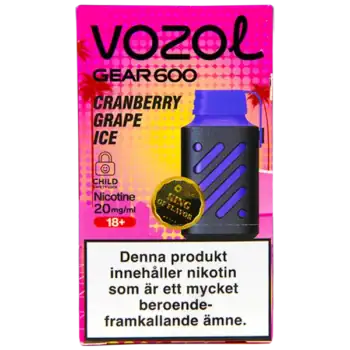 VOZOL Gear 600 Cranberry Grape Ice 20 mg
