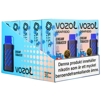 VOZOL Gear 600 Cream Tobacco 20 mg