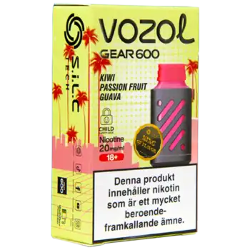 VOZOL Gear 600 Kiwi Passion Fruit Guava 20 mg