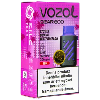 VOZOL Gear 600 Lychee Guava Watermelon 20 mg