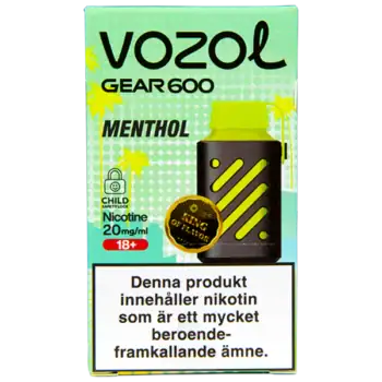 VOZOL Gear 600 Menthol 20 mg