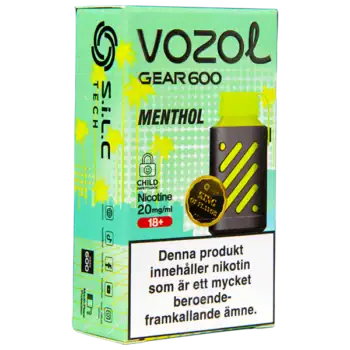 VOZOL Gear 600 Menthol 20 mg