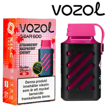 VOZOL Gear 600 Strawberry Raspberry Cherry 20 mg