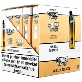 Dinner Lady S-Line Pod Kit Vanilla Tobacco 20 mg