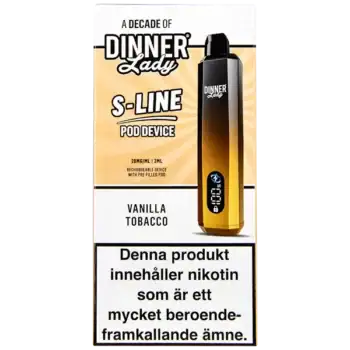 Dinner Lady S-Line Pod Kit Vanilla Tobacco 20 mg