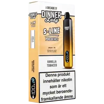 Dinner Lady S-Line Pod Kit Vanilla Tobacco 20 mg