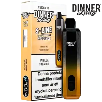 Dinner Lady S-Line Pod Kit Vanilla Tobacco 20 mg