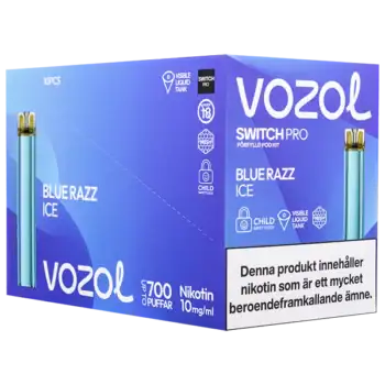 VOZOL Switch PRO Podkit Blue Razz Ice 10 mg