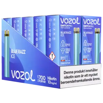 VOZOL Switch PRO Podkit Blue Razz Ice 10 mg