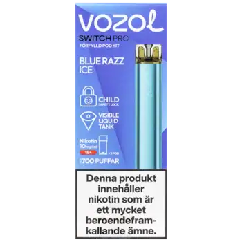 VOZOL Switch PRO Podkit Blue Razz Ice 10 mg