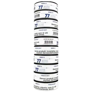 77 Freeze Mint dosor stock vitt snus 10,4 mg
