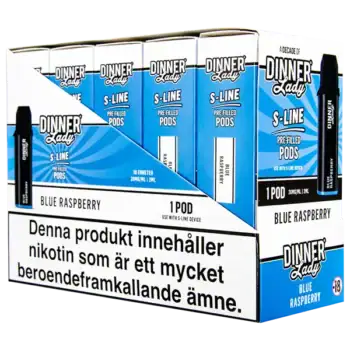 Dinner Lady S-Line Pod Blue Raspberry 20 mg