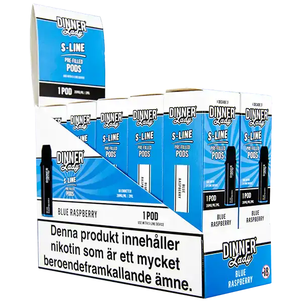 Dinner Lady S-Line Pod Blue Raspberry 20 mg