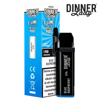 Dinner Lady S-Line Pod Blue Raspberry 20 mg