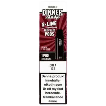 Dinner Lady S-Line Pod Cola Ice 20 mg