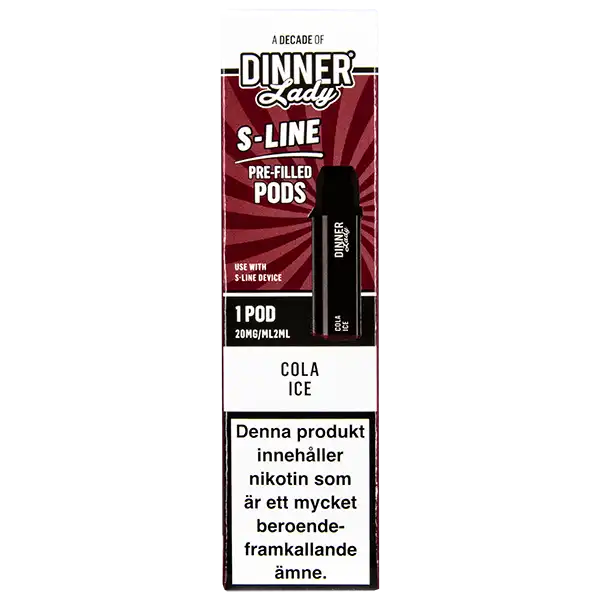 Dinner Lady S-Line Pod Cola Ice 20 mg