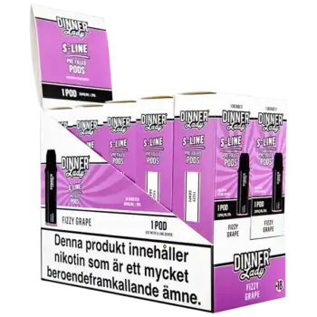 Dinner Lady S-Line Pod Fizzy Grape 20 mg