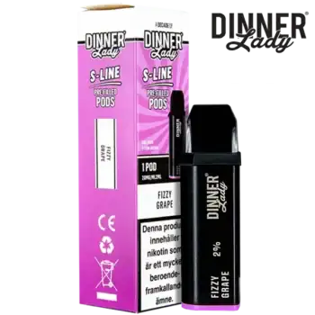 Dinner Lady S-Line Pod Fizzy Grape 20 mg
