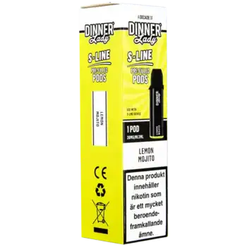 Dinner Lady S-Line Pod Lemon Mojito 20 mg