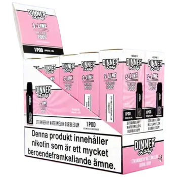 Dinner Lady S-Line Pod Strawberry Watermelon Bubblegum 20 mg