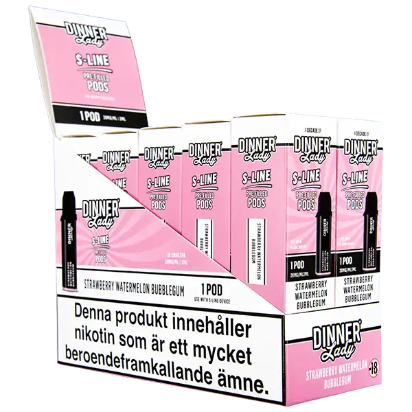Dinner Lady S-Line Pod Strawberry Watermelon Bubblegum 20 mg