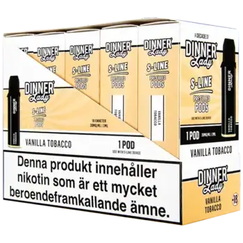 Dinner Lady S-Line Pod Vanilla Tobacco 20 mg