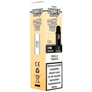 Dinner Lady S-Line Pod Vanilla Tobacco 20 mg