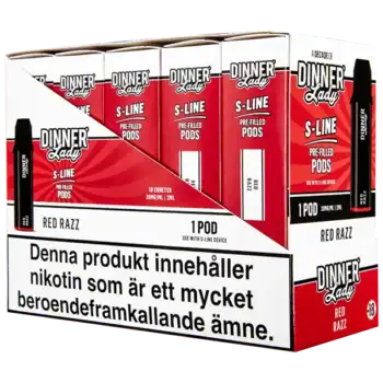 Dinner Lady S-Line Pod Red Razz 20 mg