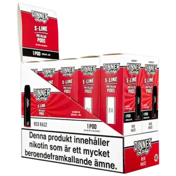 Dinner Lady S-Line Pod Red Razz 20 mg