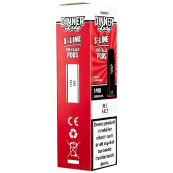 Dinner Lady S-Line Pod Red Razz 20 mg