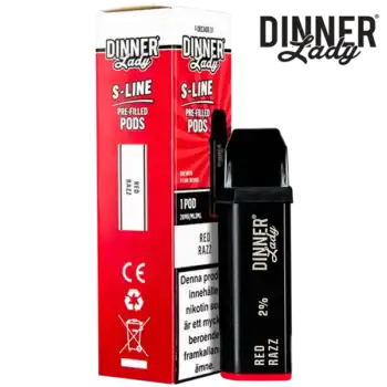 Dinner Lady S-Line Pod Red Razz 20 mg