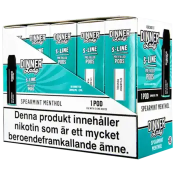 Dinner Lady S-Line Pod Spearmint Menthol 20 mg