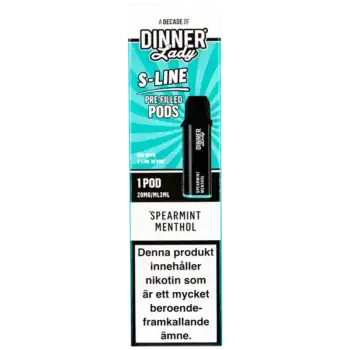 Dinner Lady S-Line Pod Spearmint Menthol 20 mg