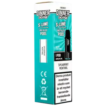 Dinner Lady S-Line Pod Spearmint Menthol 20 mg